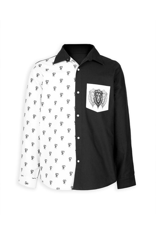 Phenomenal Colorblock Cotton Oxford Shirt