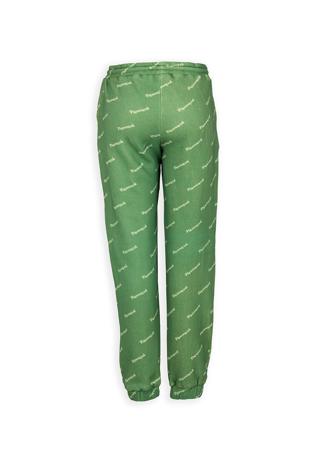 Phenomenal Green Cotton Fleece Joggers