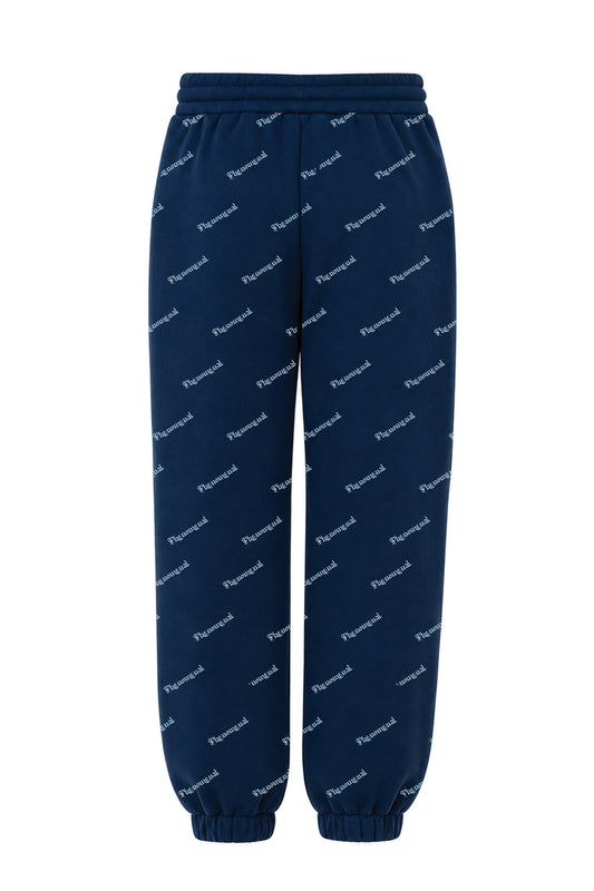 Phenomenal Navy Cotton Fleece Joggers