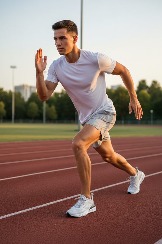 Male model wearing Men's Running Sneakers
