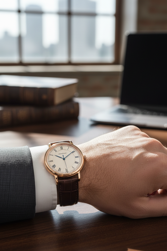 Male model wearing Men's Analog Wrist Watch