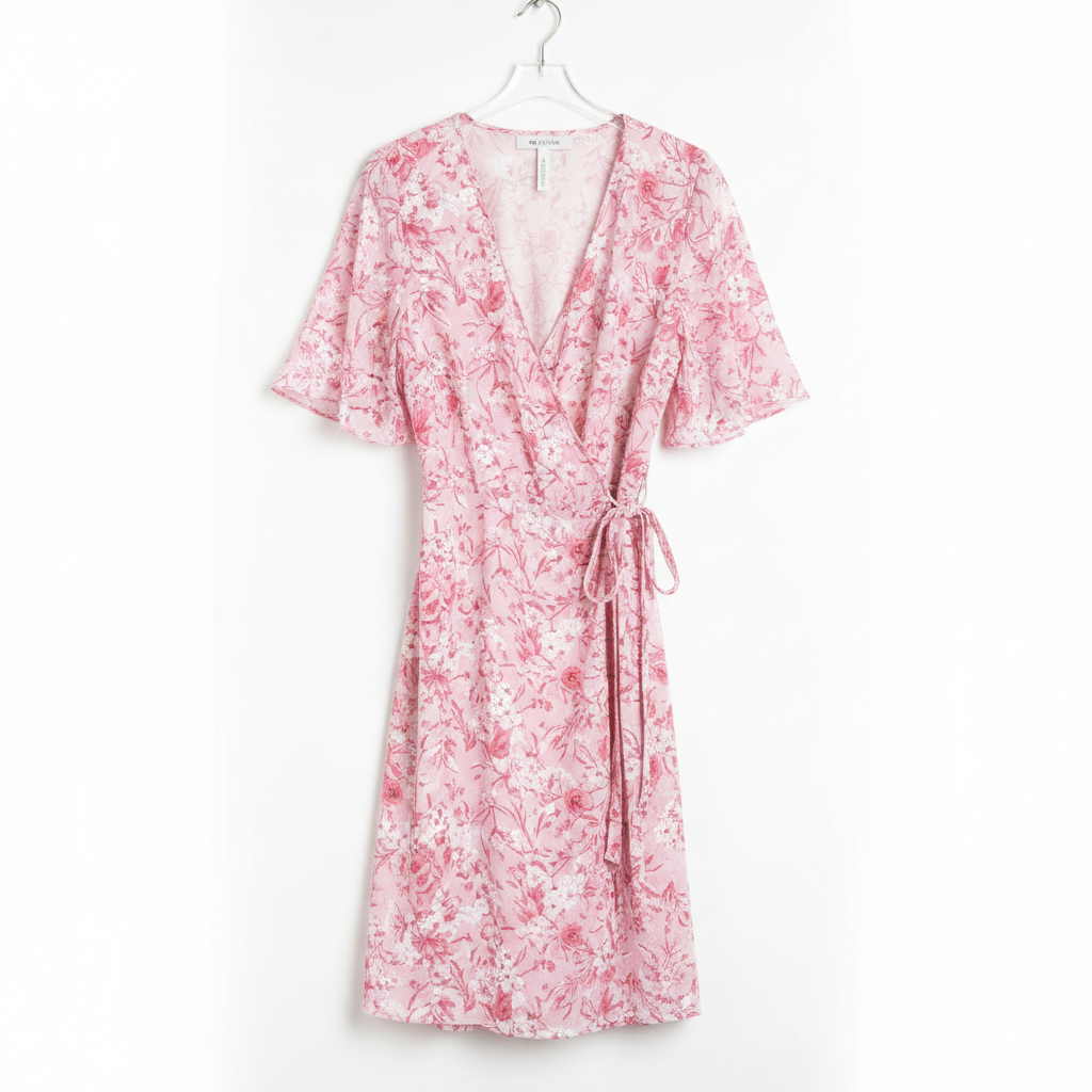 Women's Floral Wrap Dress product shot